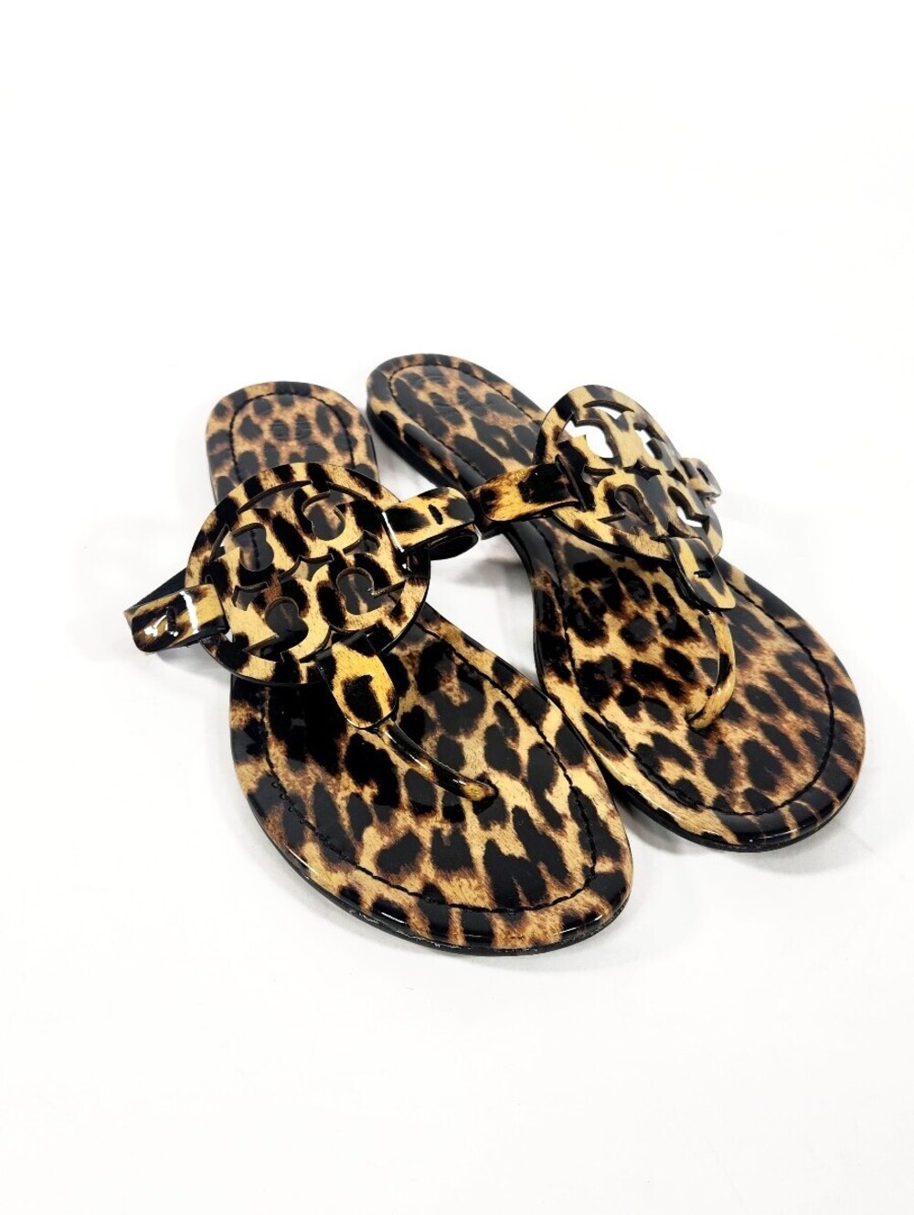 Tory Burch Leopard Miller Sandals Size 10